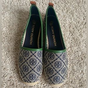 Tory Burch women’s logo espadrilles size 8